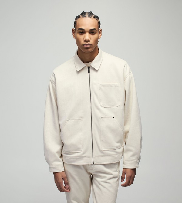 Collared Oversized  Carpenter Worker Jacket