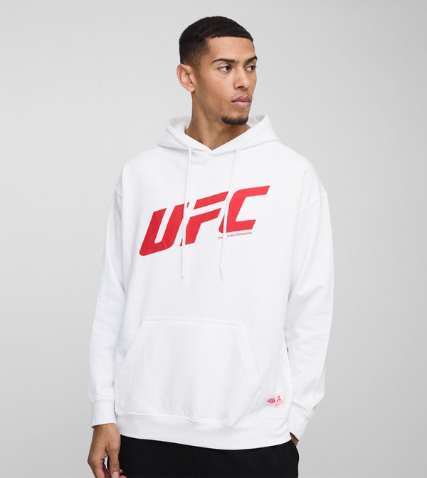 Ufc Print Long Sleeves Oversized Hoodie