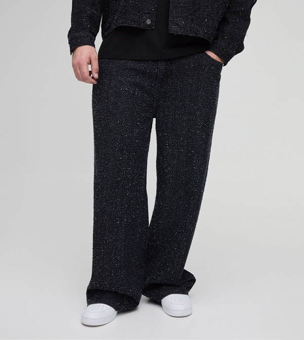 Plus & Tall Textured Relaxed Fit Jeans