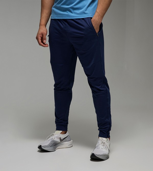 Active Stretch Zip Hem Tapered Fit Joggers