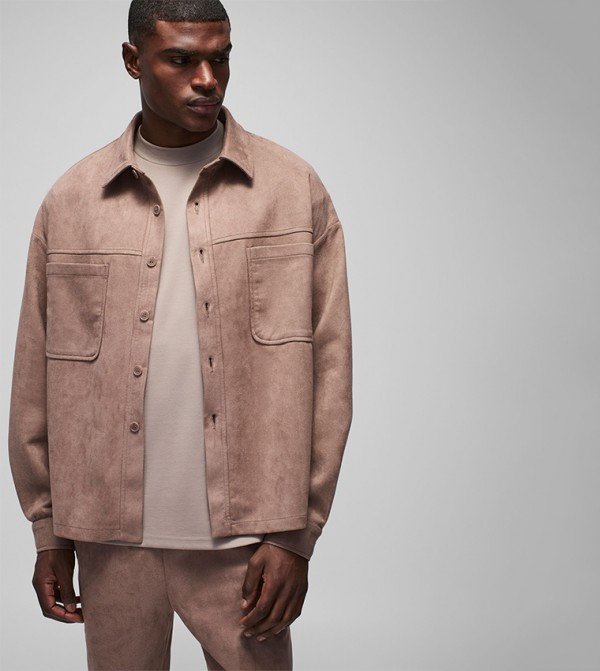 Solid Long Sleeves Oversized Shirt