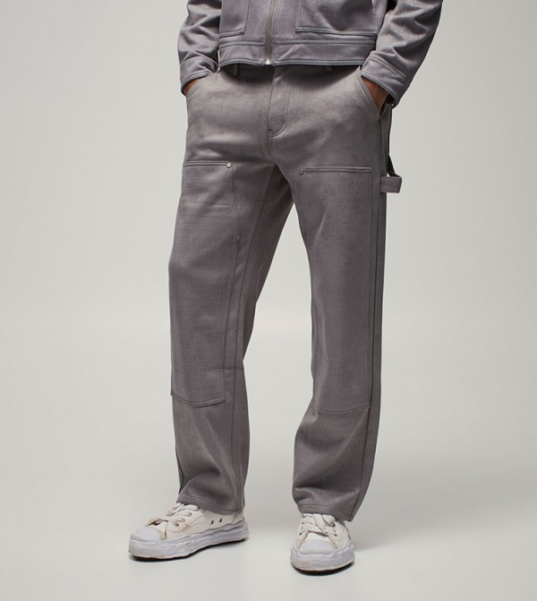 Croc Suede Relaxed Fit Trousers