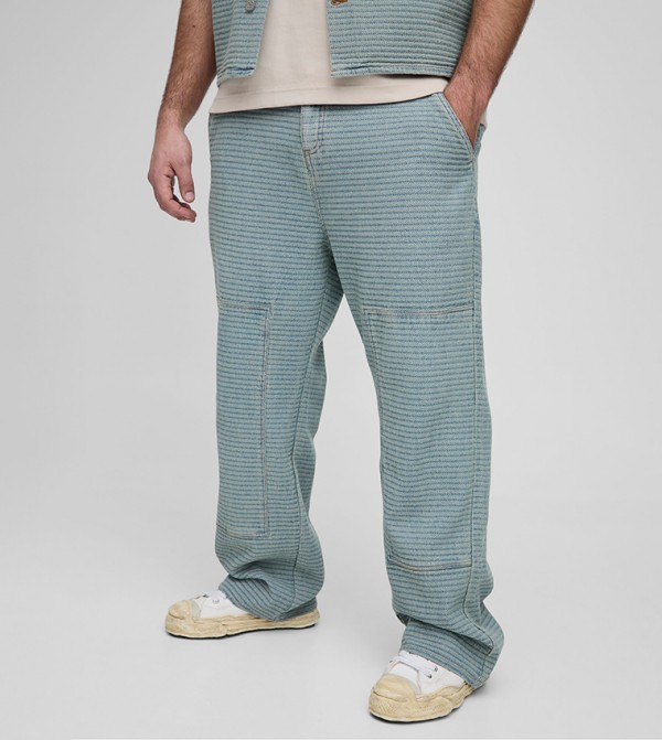Plus & Tall Jacquard Relaxed Fit Jeans