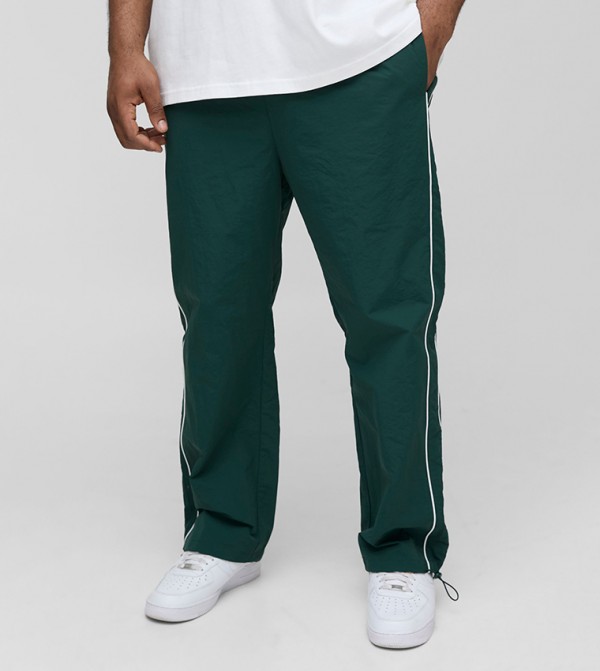 Nylon Piping Detail Sweatpants