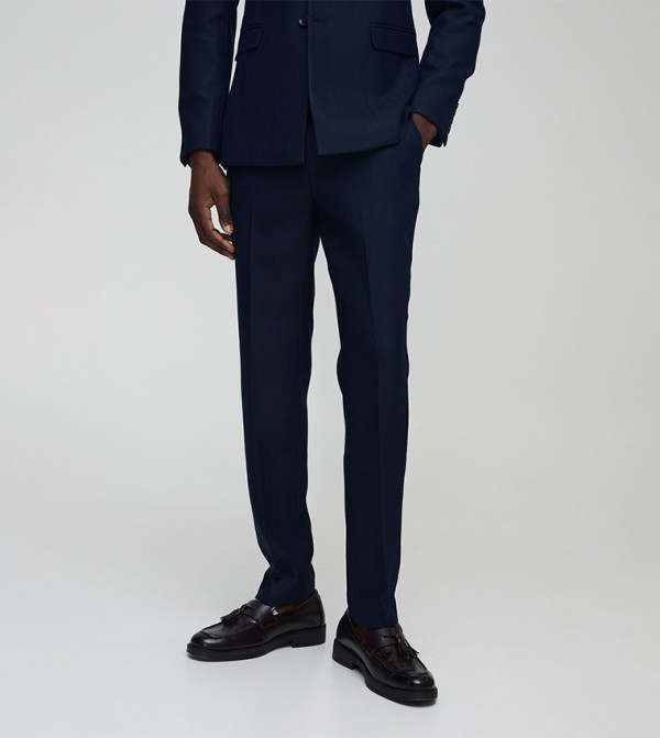Herringbone Slim Fit Trousers