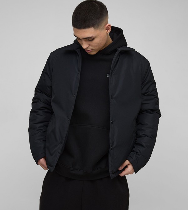 Regular Fit Nylon Coach Jacket