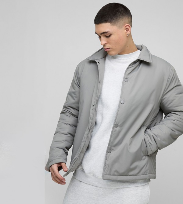 Regular Fit Nylon Coach Jacket