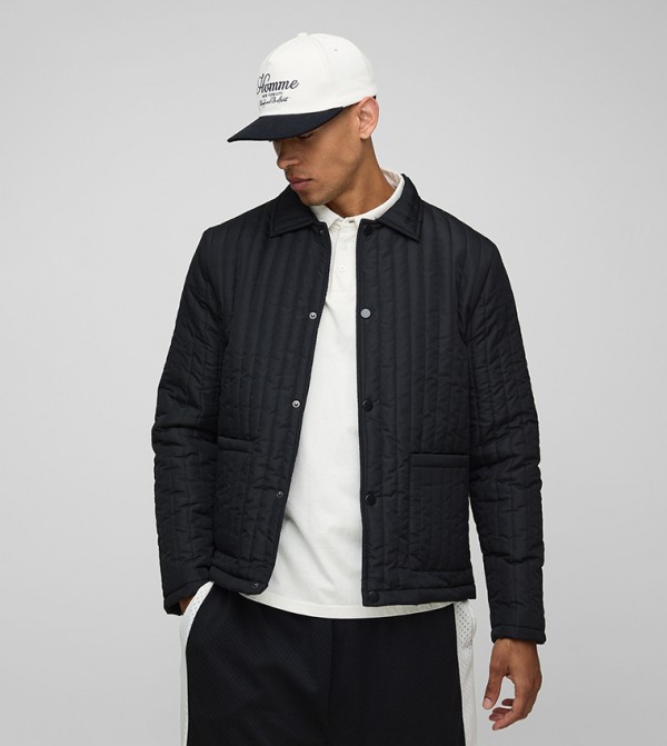 Regular Fit Quilted Harrington Jacket