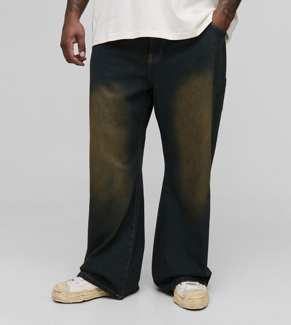 Plus & Tall Pleat Front Relaxed Fit Jeans