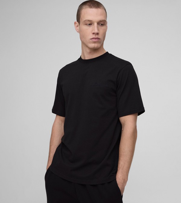 Signature Embroidered Crew Neck T-Shirt