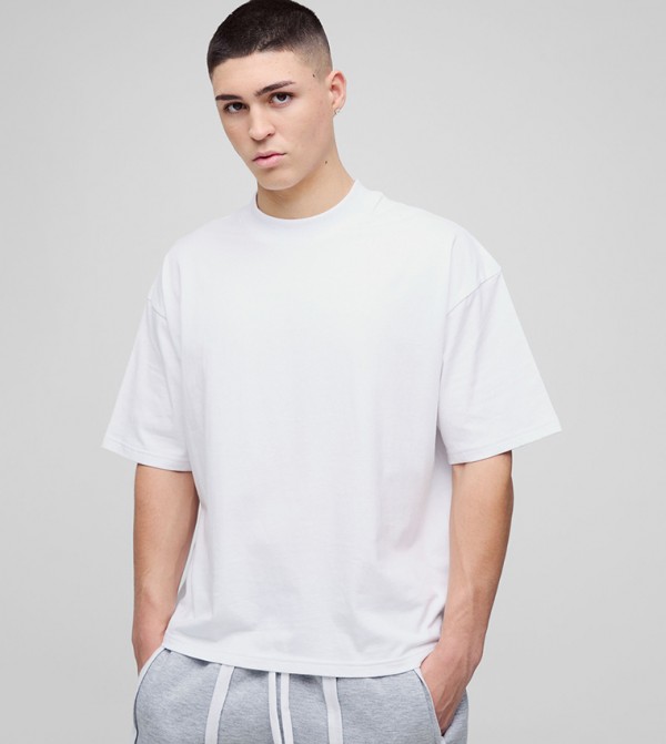 Extended Neck Oversized T-Shirt