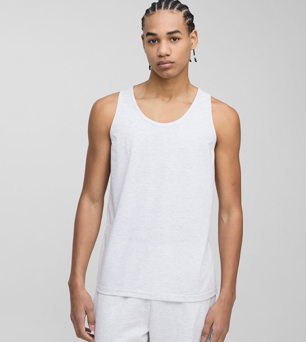 Solid Round Neck Vest