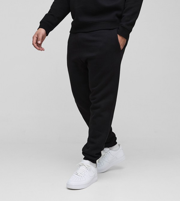 Drawstring Waist Mid Rise Slim Fit Joggers