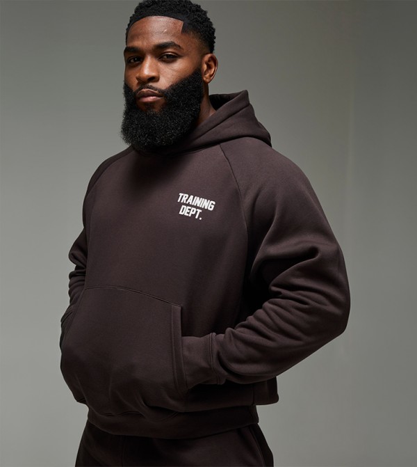 Printed Long Sleeves Oversized Hoodie