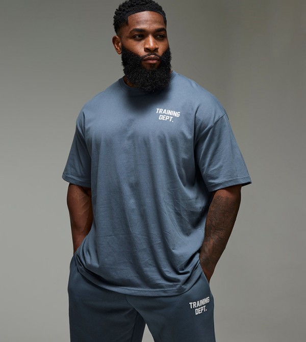 Printed Oversized Active T-Shirt