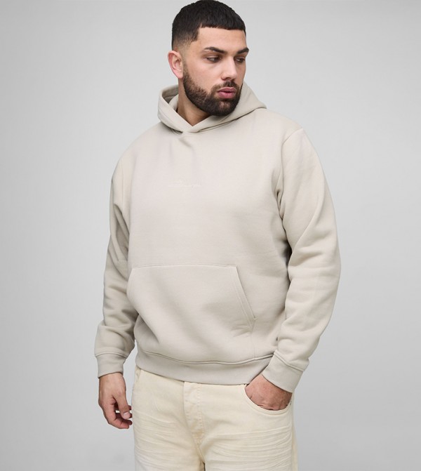 Embroidered Long Sleeves Oversized Sweatshirt
