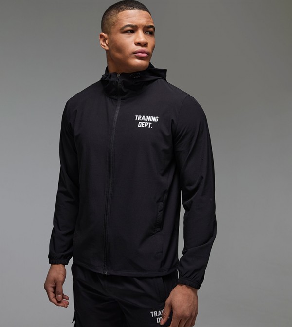 Printed Training Windbreaker Jacket