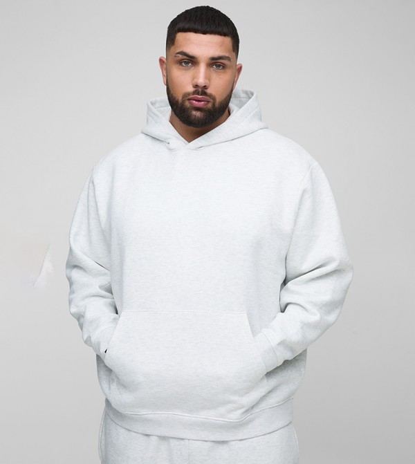 Solid Long Sleeves Oversized Hoodie