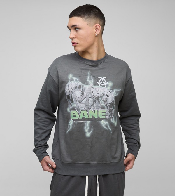 Bane Print Long Sleeves Sweatshirt