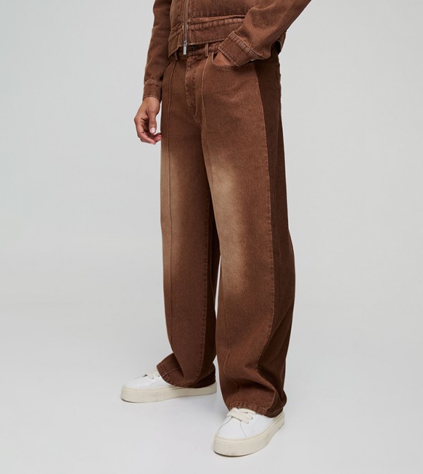 Washed Faded Relaxed Fit Jeans