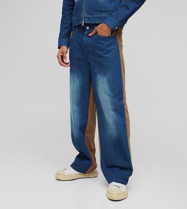 Washed Faded Relaxed Fit Jeans