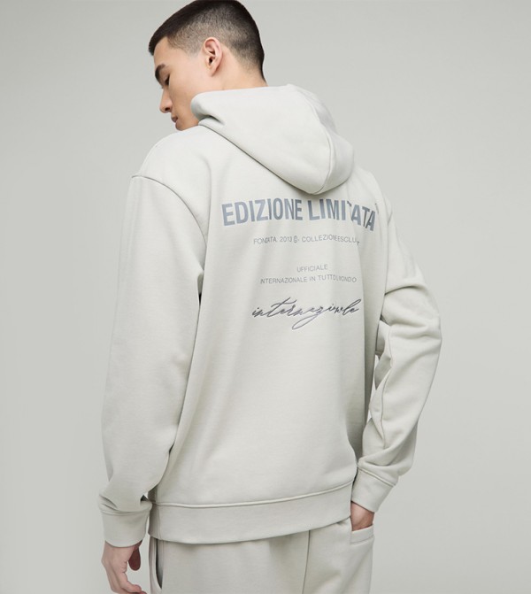 Edizione Limitata Print Oversized Hoodie