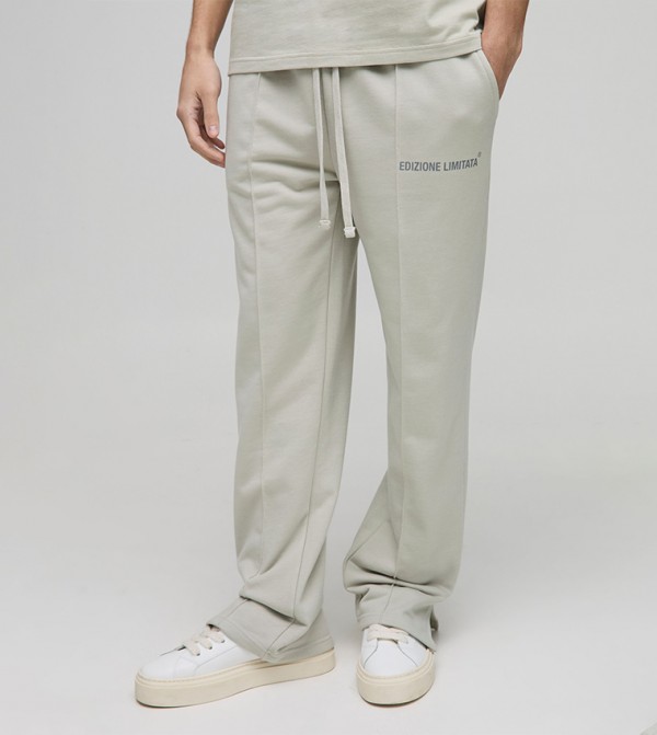 Relaxed Fit Edizione Heavyweight Pintuck Split Hem Sweatpants