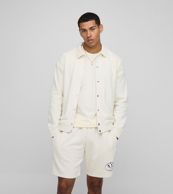 Popper Collar Harrington Jacket