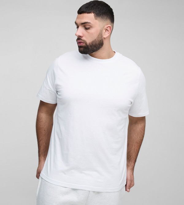 Plus & Tall Solid Crew Neck T-Shirt