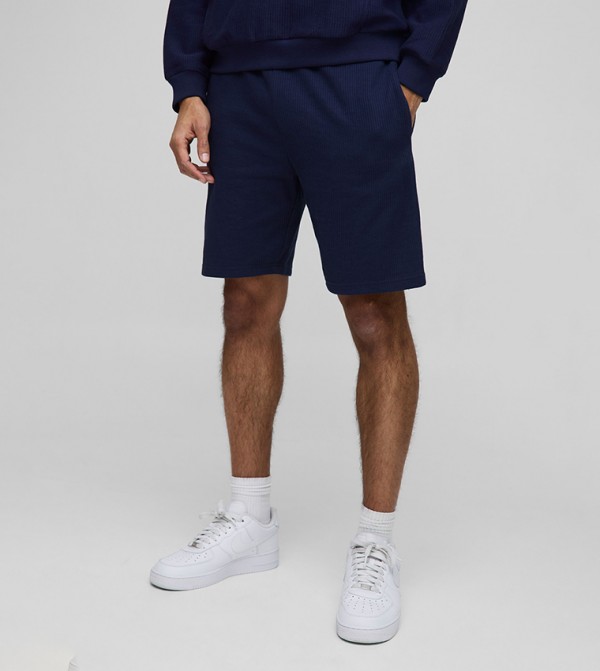 Relaxed Fit Pique Shorts