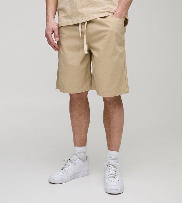 Plus & Tall Elastic Waist Baggy Shorts