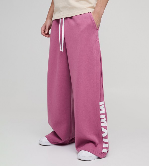 Extreme Wide Leg Pleated Gusset Sweatpants