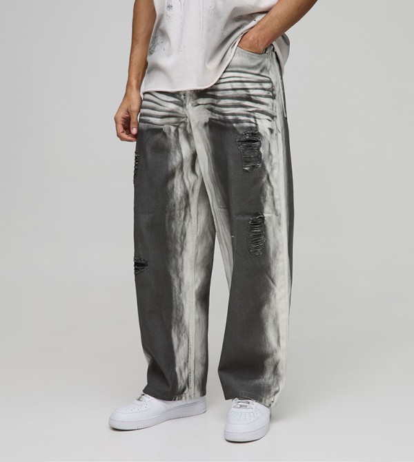 Super Extreme Dirty Washed Baggy Jeans