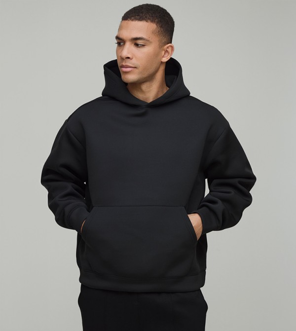 Boxy Bonded Scuba Oversized Hoodie