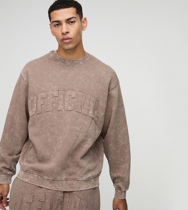 Official Applique Oversized Sweatshirt