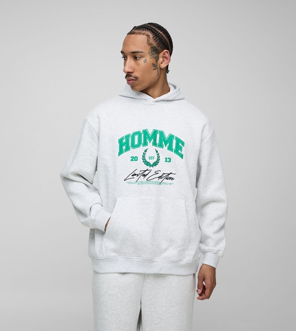 Homme Varsity Oversized Hoodie