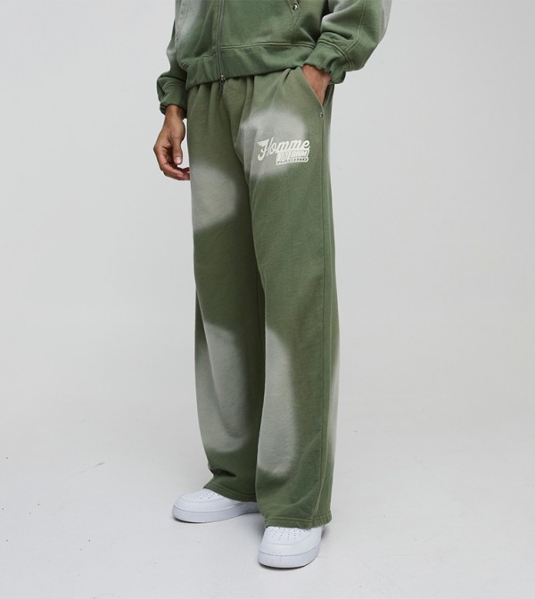 Wide Leg Homme Washed Sweatpants