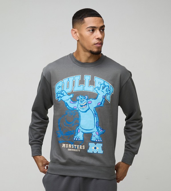 Pixar Sulley Monsters Inc Print Sweatshirt
