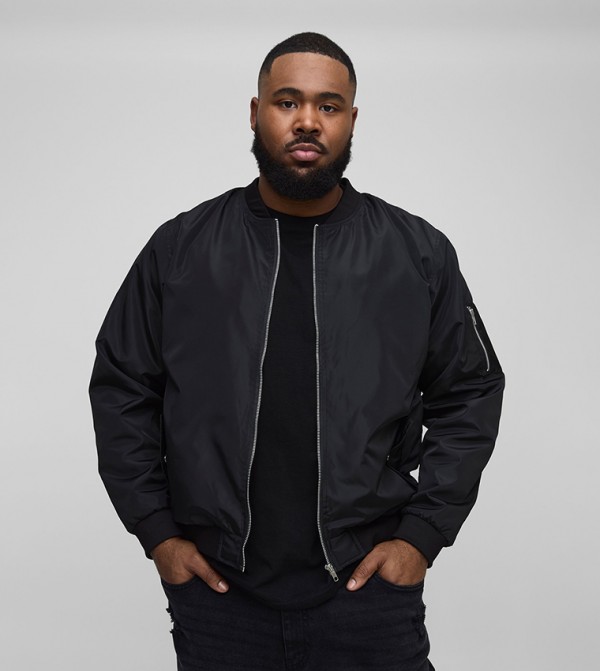 Plus & Tall Lightweight Ma1 Bomber Jacket