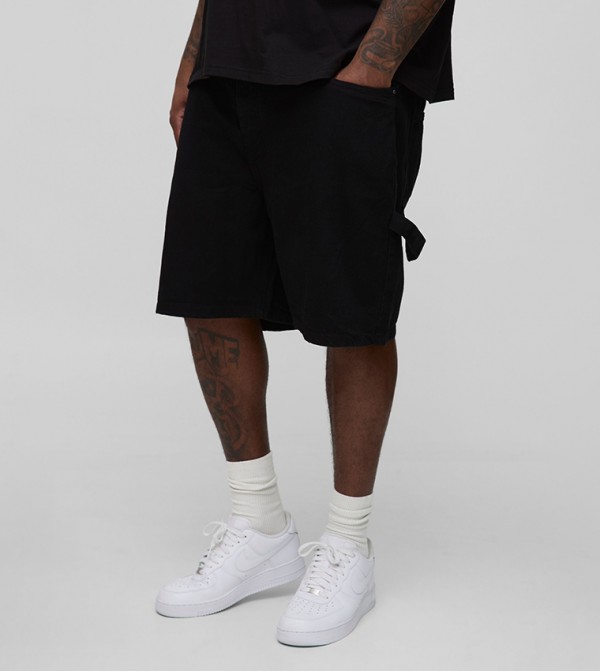 Plus & Tall Carpenter Denim Shorts