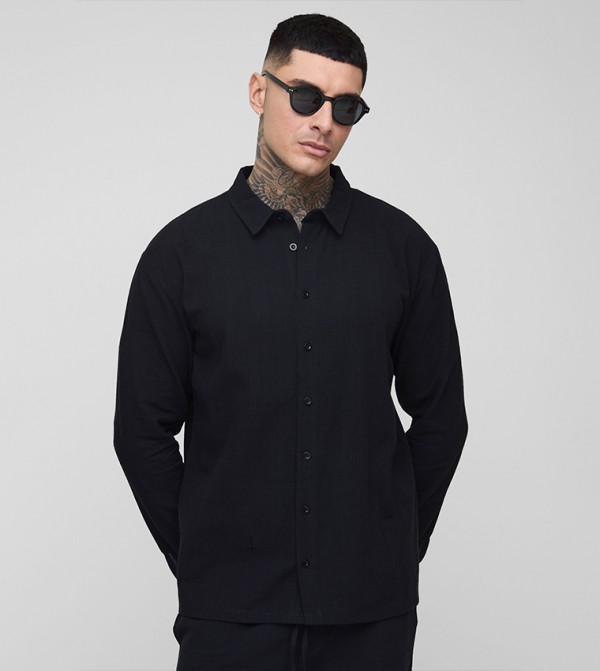 Tall Linen Oversized Long Sleeves Shirt