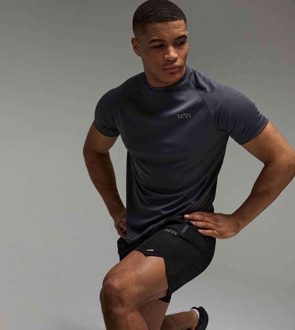 Logo Detail Regular Fit Active T-Shirt