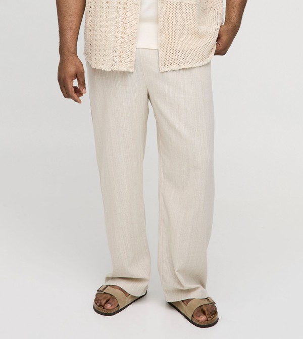 Plus & Tall Linen Relaxed Fit Trousers