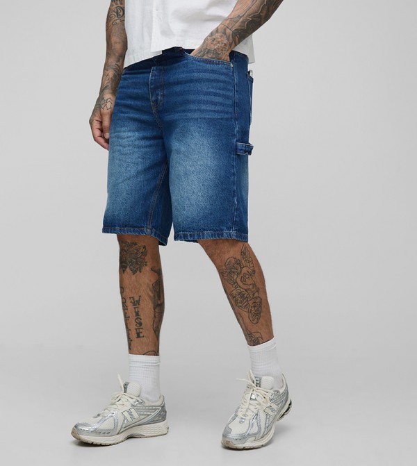 Tall Faded Carpenter Denim Shorts