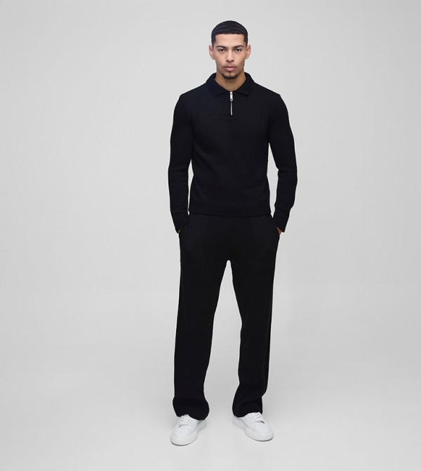 Ribbed Knitted Joggers