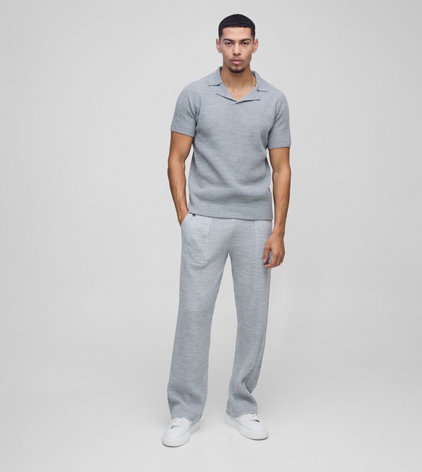 Ribbed Knitted Joggers