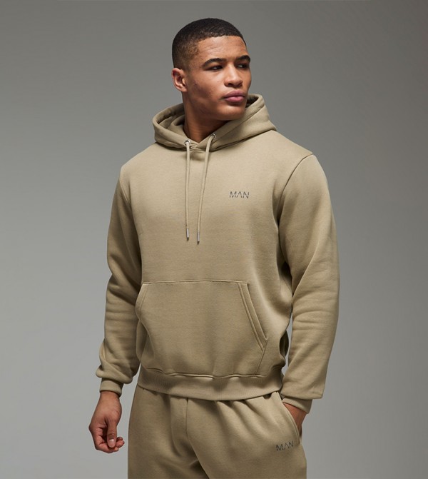 Logo Printed Long Sleeves Hoodie