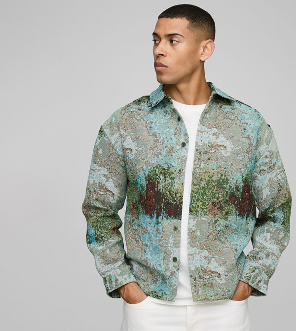 Tapestry Regular Fit Long Sleeves Overshirt