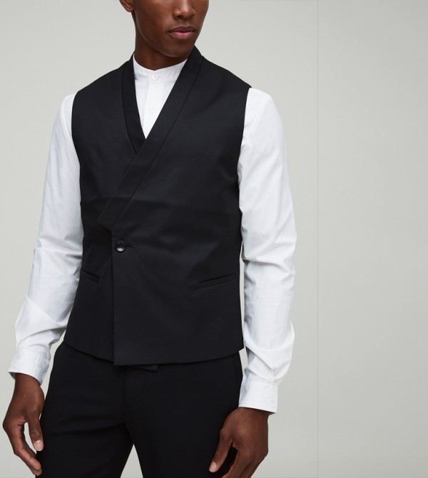 Slim Fit Shawl Collar Waistcoat