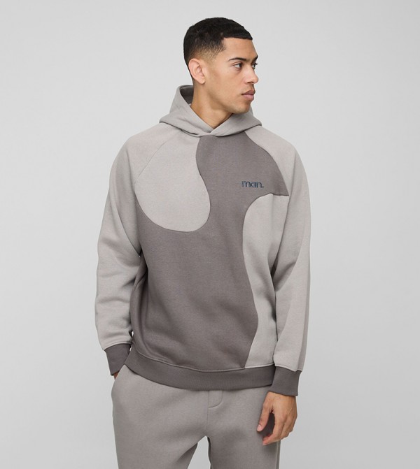Color Block Oversized Hoodie